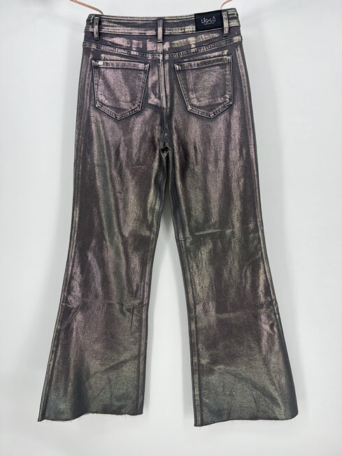 Metallic Coated Flare Jeans | Factory Direct OEM & ODM Available - Image 2