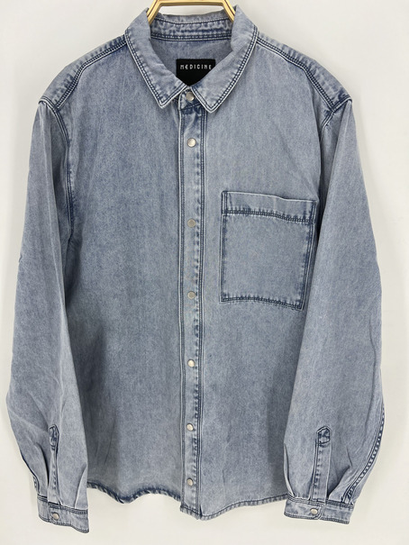 PREMIUM BOTANICAL SILVER PRINT DENIM JACKET - Image 4