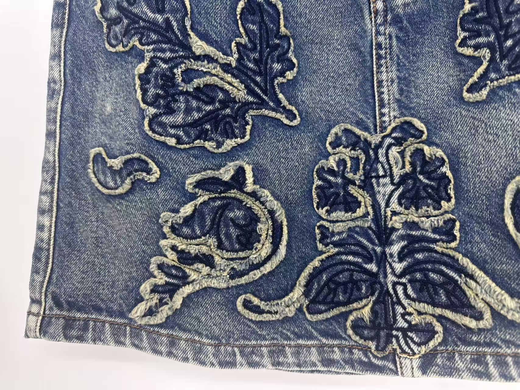 Appliqué Denim Skirt - Image 2
