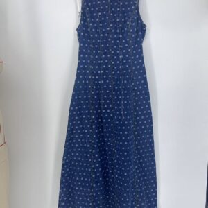 Polka Dot Jacquard Denim Column Dress
