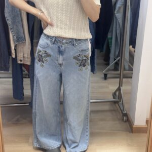 Cross-stitch women's woven jeans
